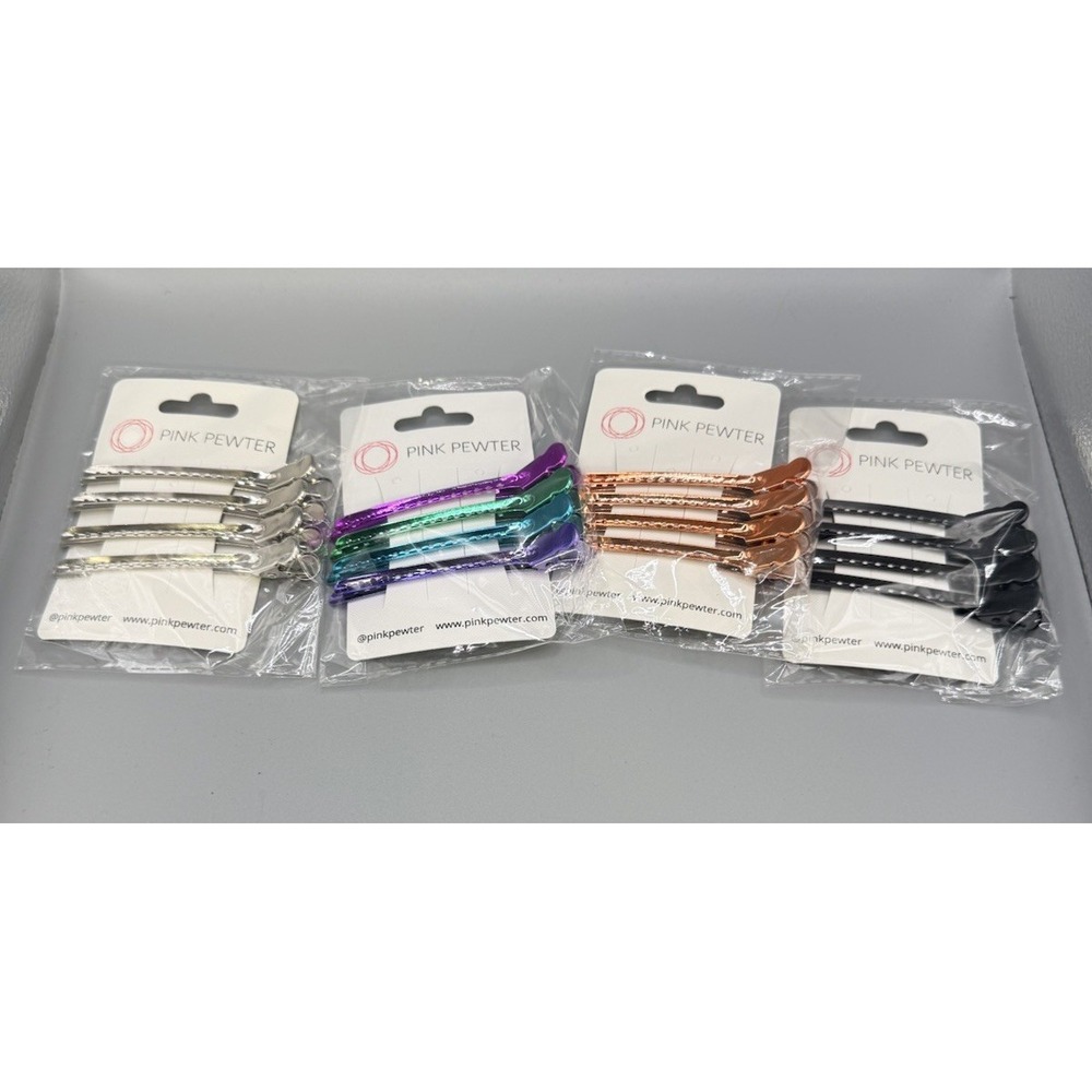 PINK PEWTER Professional Metal Sectioning Clips 4 pack Choose A Color NEW